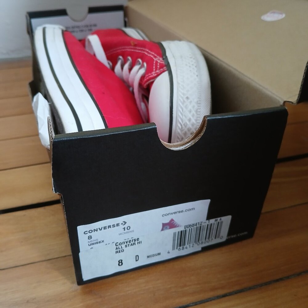 Classic Bright Red Converse Sneakers
